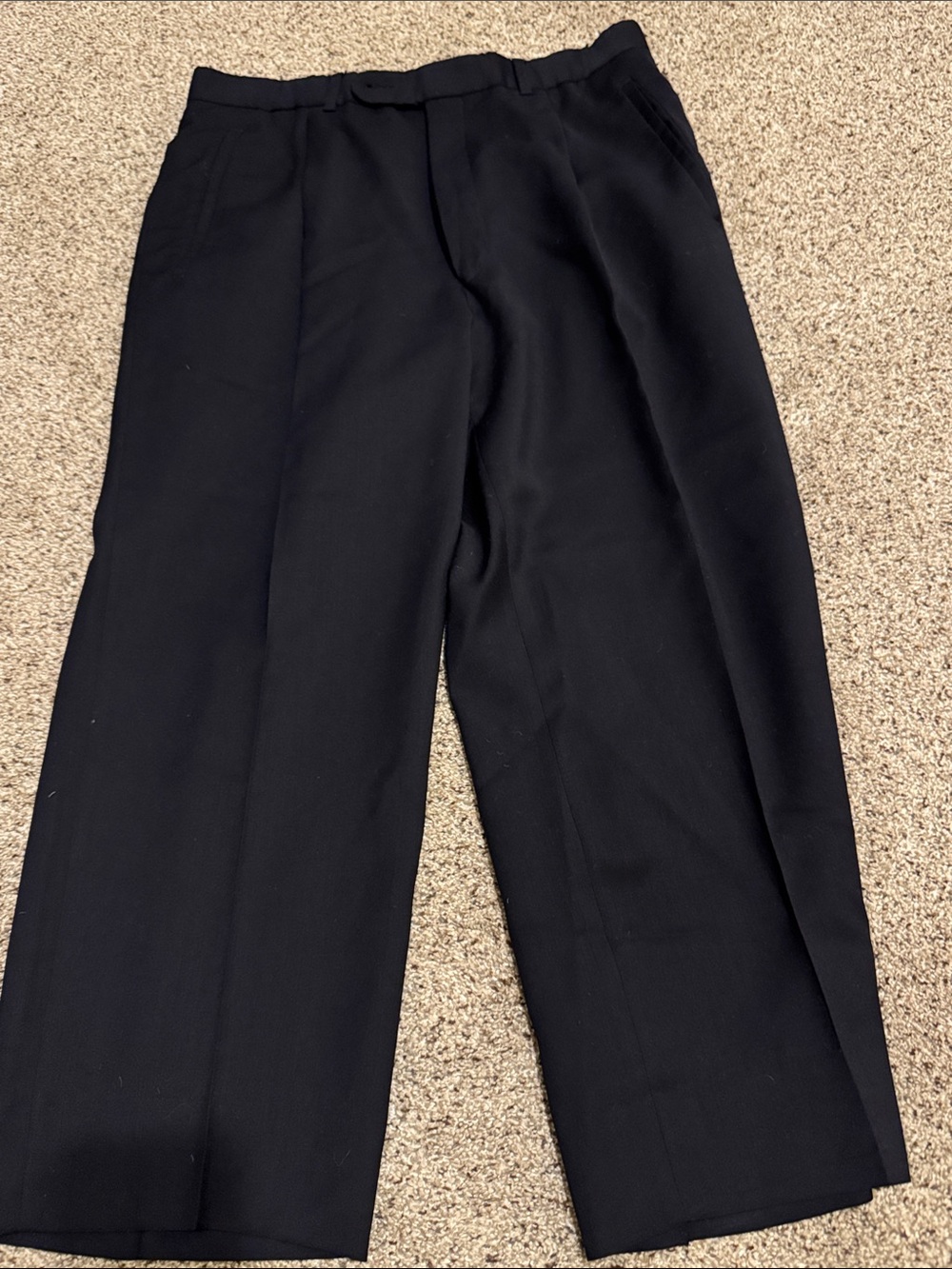 Jack Victor Men's Black Dress Pants - Tailored Straight-Leg size 30